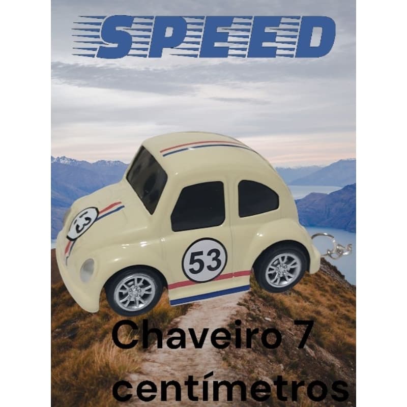 Miniatura Fusca chaveiro 7 centímetros