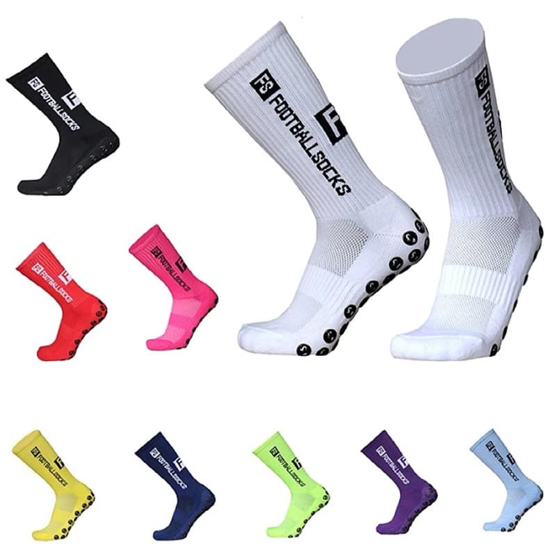 8 pares de meias FS meias de futebol antideslizante