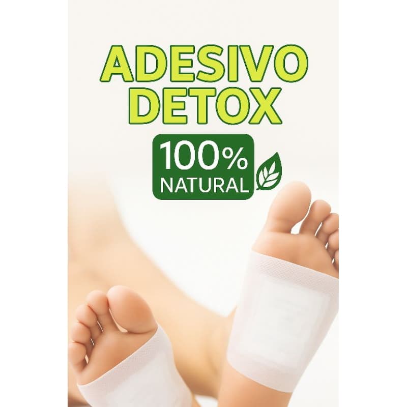 Adesivos Detox Para Pés- Eliminador de Toxinas Corporal