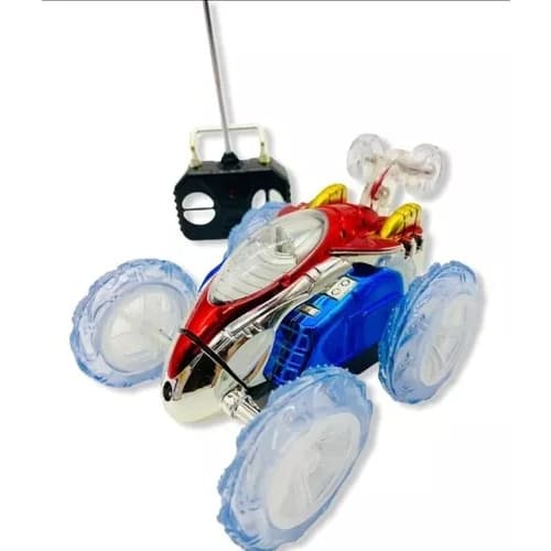 Carrinho Controle Remoto Maluco Gira 360º Com Luz Led Brinquedo Carro de Controle Divertido