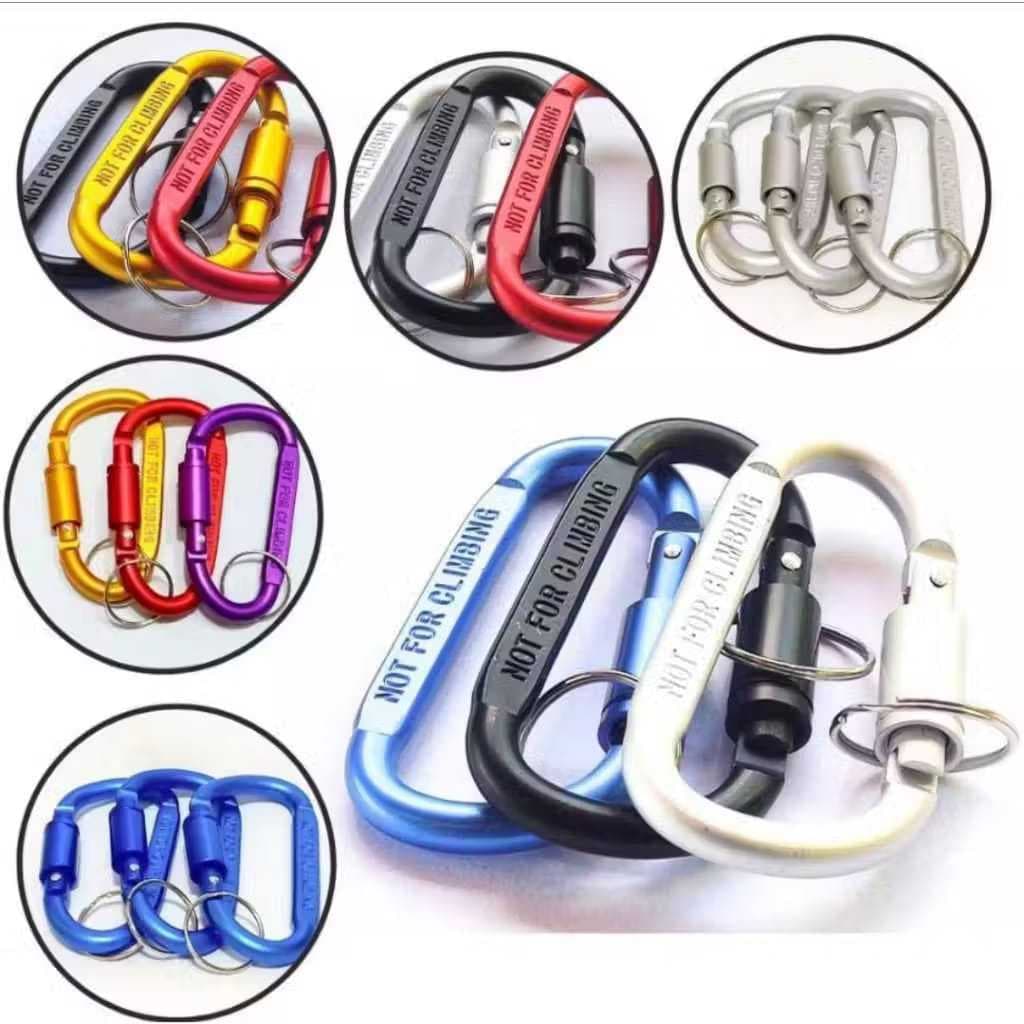 Chaveiro Mosquetão Reforçado Liga de Alumínio 8cm - Unidade