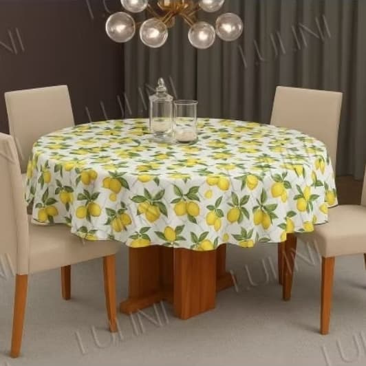 Toalha de mesa cozinha REDONDA 140X140cm várias estampas  -PREÇO DE FÁBRICA