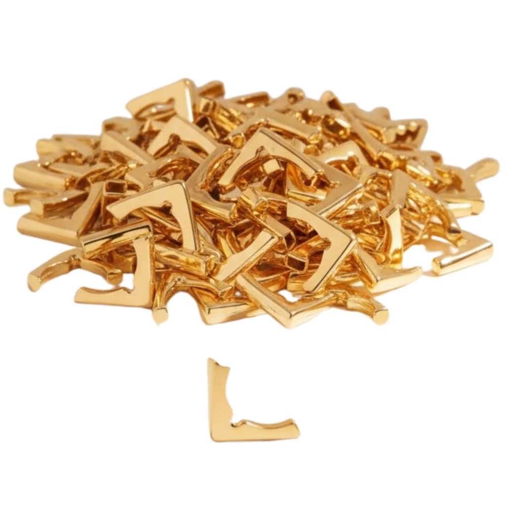 Kit Cantoneiras para Bíblia Diário Agenda Planner Caderno Livro Proteção Canto Encadernação