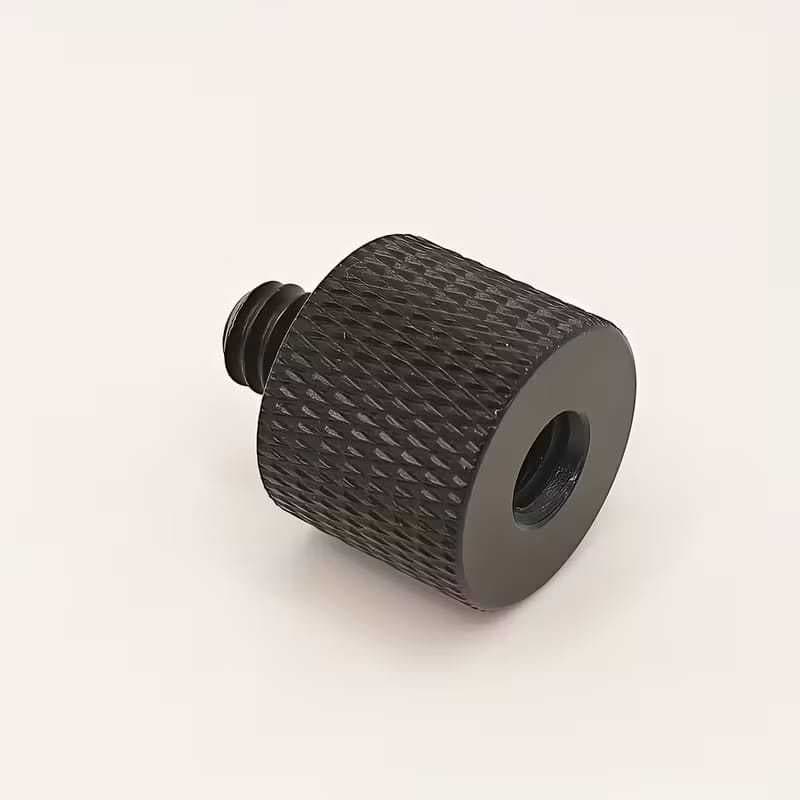 Conector Metálico 1/4 Macho 3/8 Fêmea – Adaptador De Rosca Para Tripé, Microfone e Luz Ring