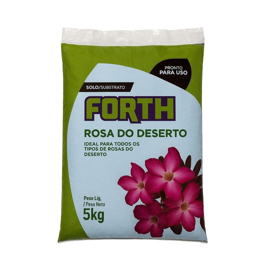 SUBSTRATO FORTH ROSA DO DESERTO 5 KG IDEAL PARA TODOS OS TIPOS DE ROSA DO DESERTO