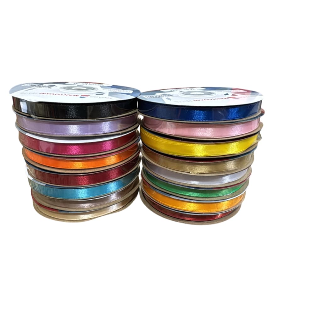 Rolo de Fita de Cetim Lisa Nº2  10mm - Rolo com 50metros- Diversas Cores - IMT - Escolha sua Cor