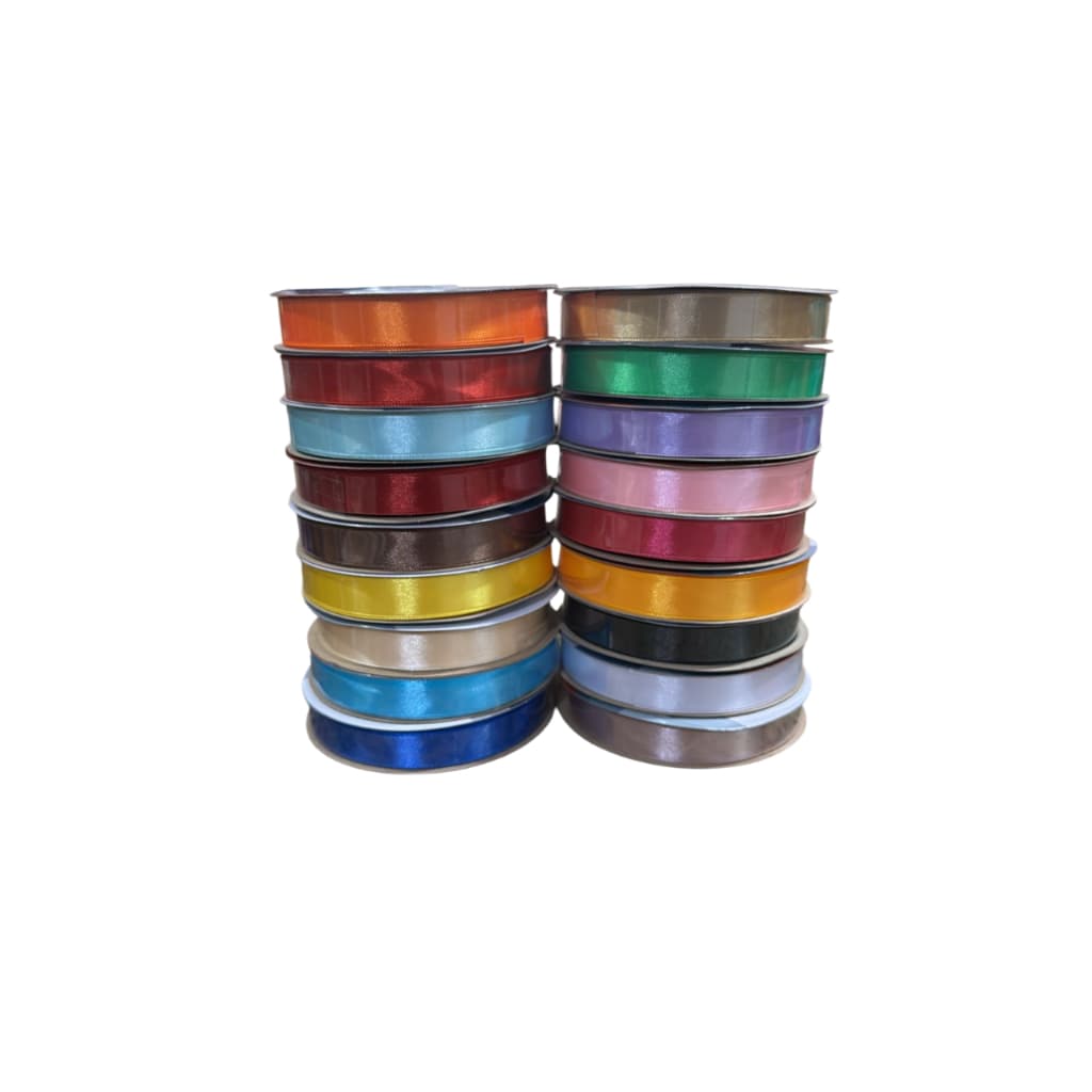 Rolo de Fita de Cetim Lisa Nº3  15mm - Rolo com 50metros- Diversas Cores - IMT - Escolha sua Cor