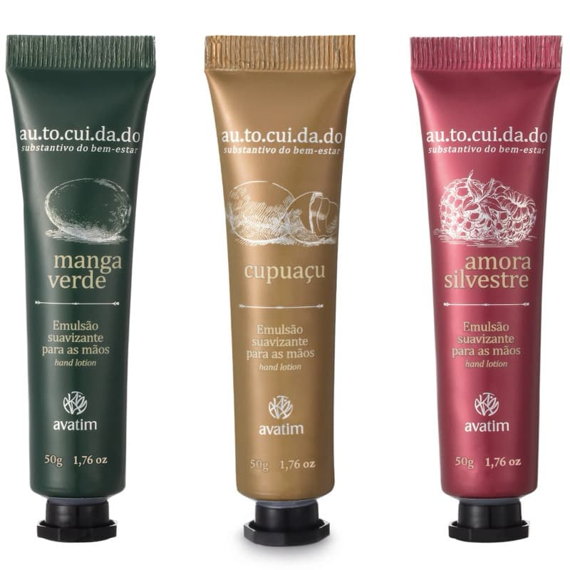 Emulsão Suavizante para Mãos Avatim | Original | Cupuaçu, Amora Silvestre, Manga Verde | Hidratação e Perfume