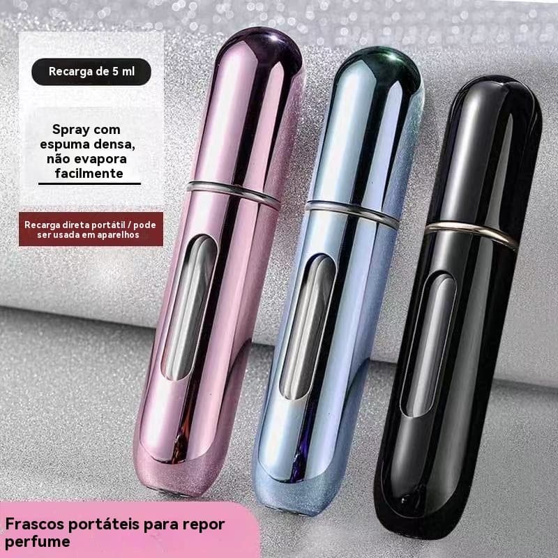 KIT 2/3/6 Pecas Frasco Recarregável para Perfume - Design à Prova de Vazamentos
