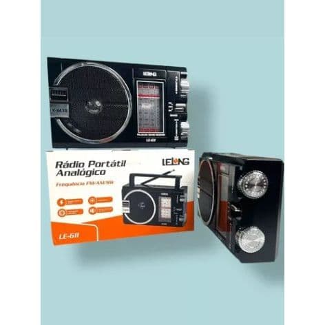 Rádio Portátil AM/FM/SW Lelong LE-611 🔊 Alta Qualidade | Compacto e Potente