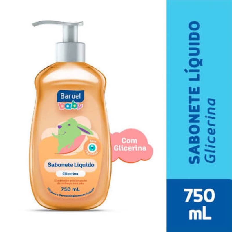 SABONETE LIQUIDO BARUEL BABY 750 ML