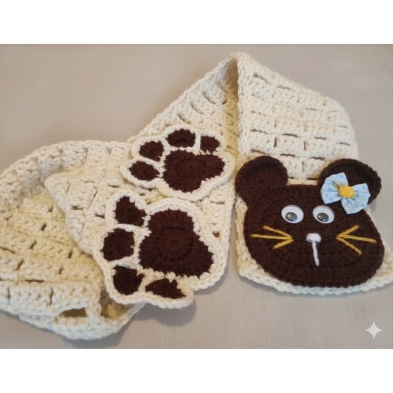 Cachecol Infantil em Crochê