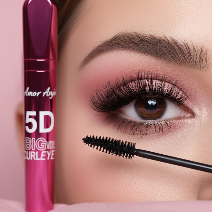 Rímel 5D Volume Extremo e Alongamento Intenso - Cílios Perfeitos e Curvados na Hora!