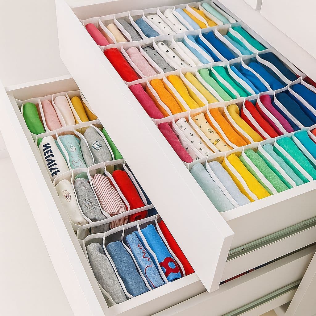 Kit 6 Organizadores de gavetas para camisas 6G