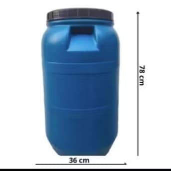 BARRICA BOMBONA USADA  GALÃO 80 LITROS BOMBONA COM TAMPA.