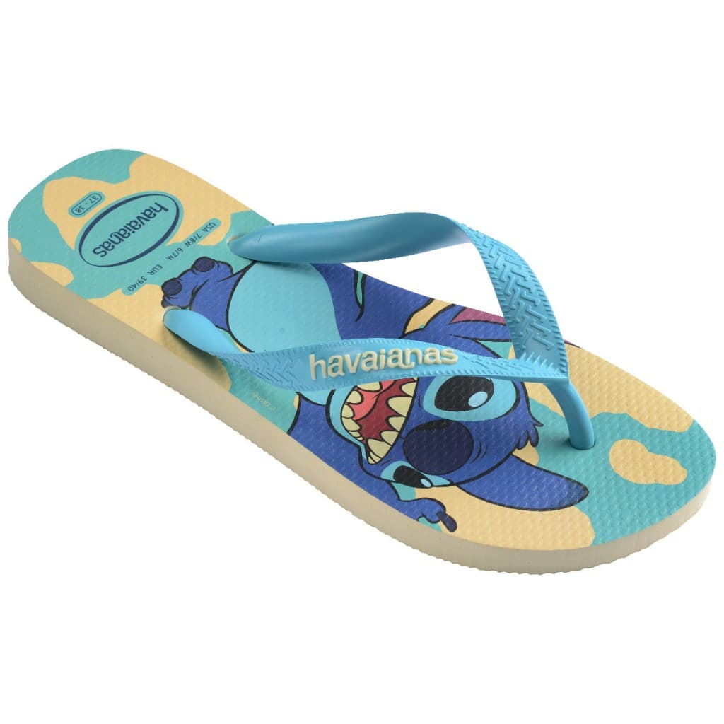 Chinelo Havaianas stitch infantil adulto kids Top Disney Classicos família toda