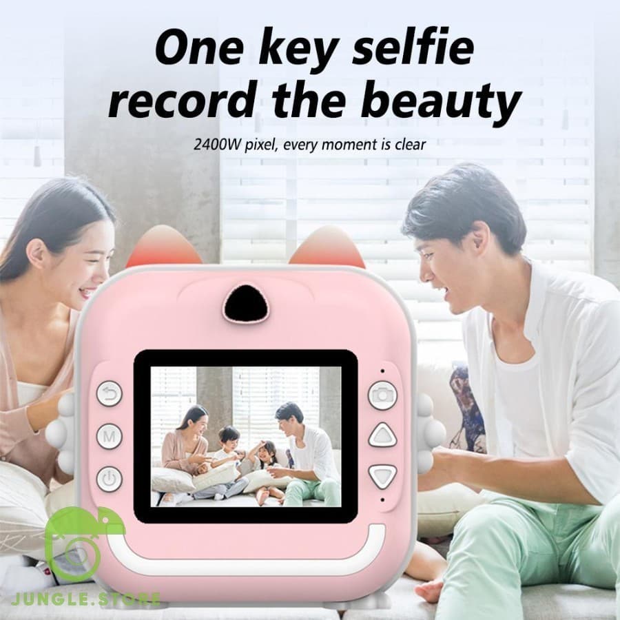 Camera De Impressão Instantânea Para Crianças Vídeo Fotografia Digital Fotográfica com led DYJ-228