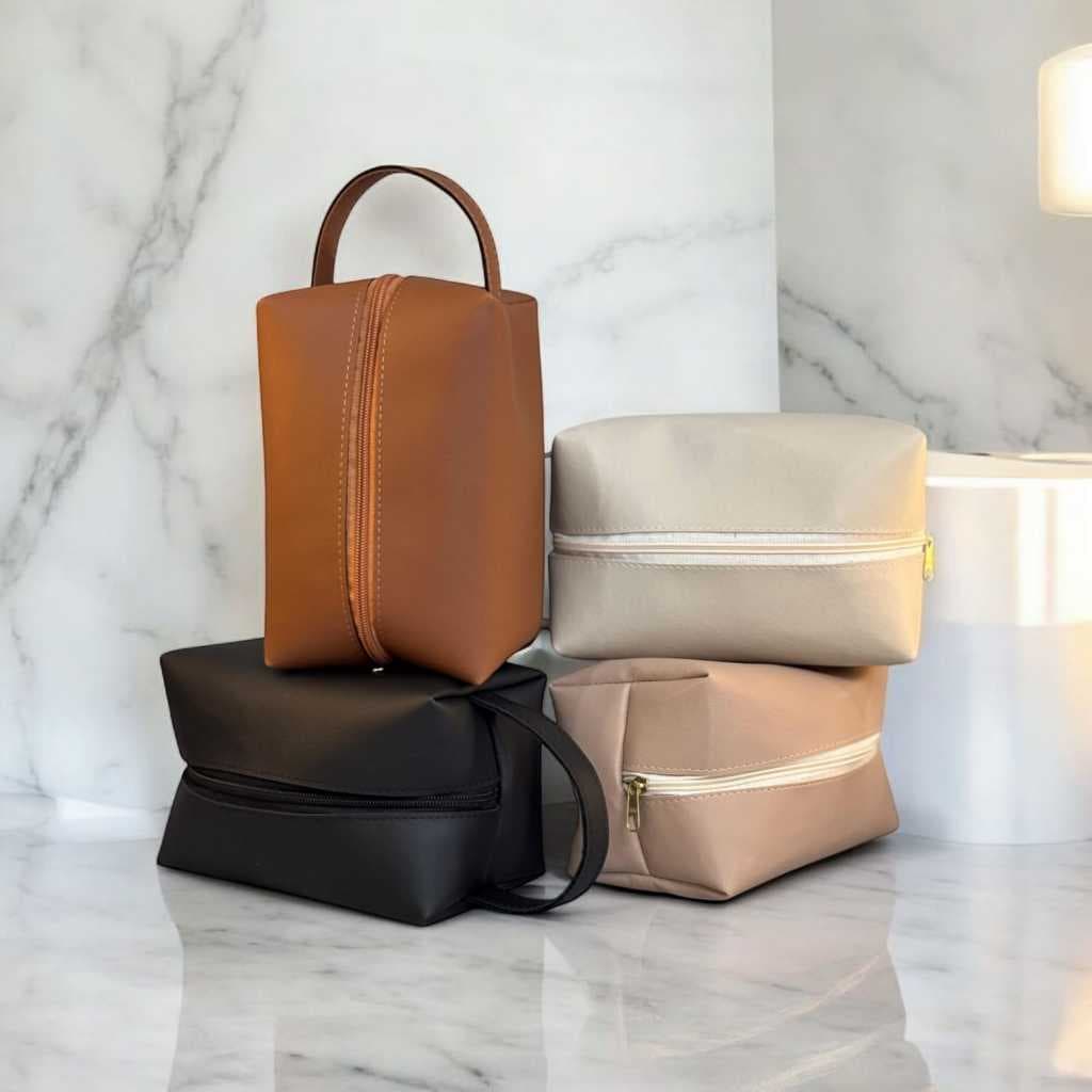 Necessaire Bolsa Pequena Com Alça Organizadora Feminina e Masculina Viagem