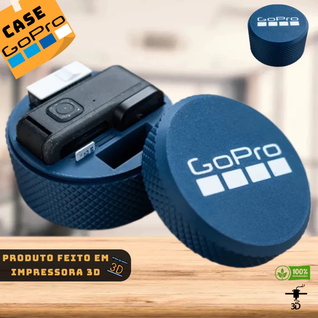 Case GoPro Estojo de Viagem Caixa Go Pro Hero 5, 6, 7, 8, 9, 10, 11, 12 e 13