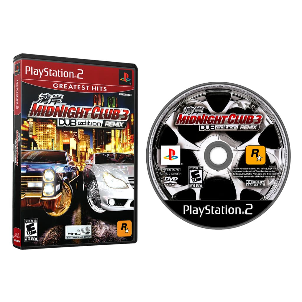 Jogo Midnight Club 3 Dub Edition Remix Ps2 Playstation 2