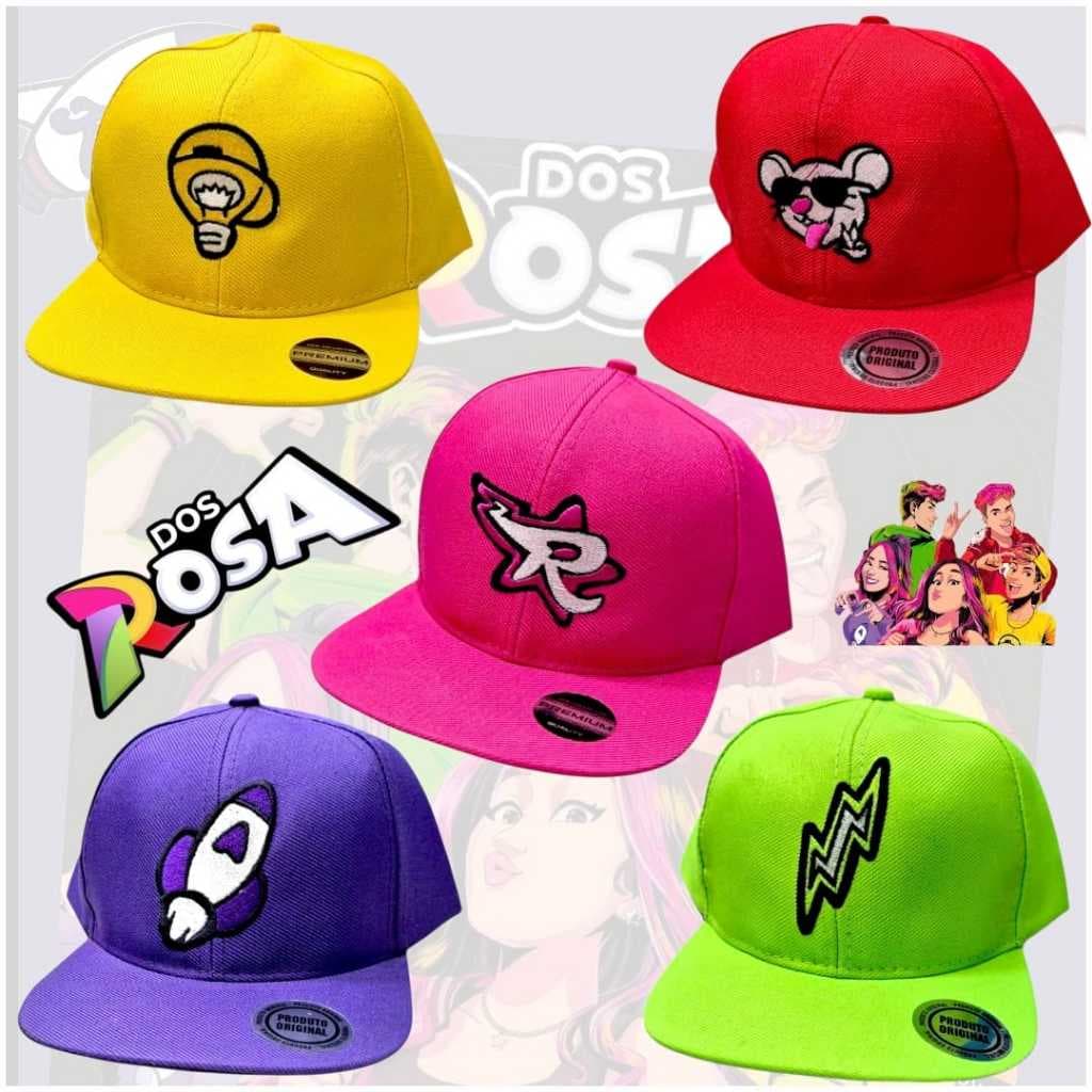 Bonés Família dos rosas - Emilly Vick, Katlen, Void, Leozinho,Robson.