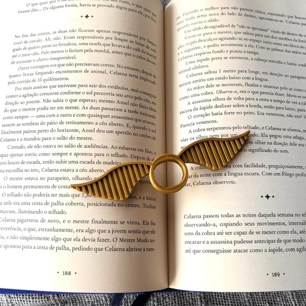 Harry Potter - Pomo de Ouro - Suporte de dedo e segura páginas