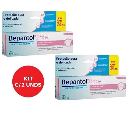 KIT C/2 BEPANTOL BABY 120G Pomada de Assadura