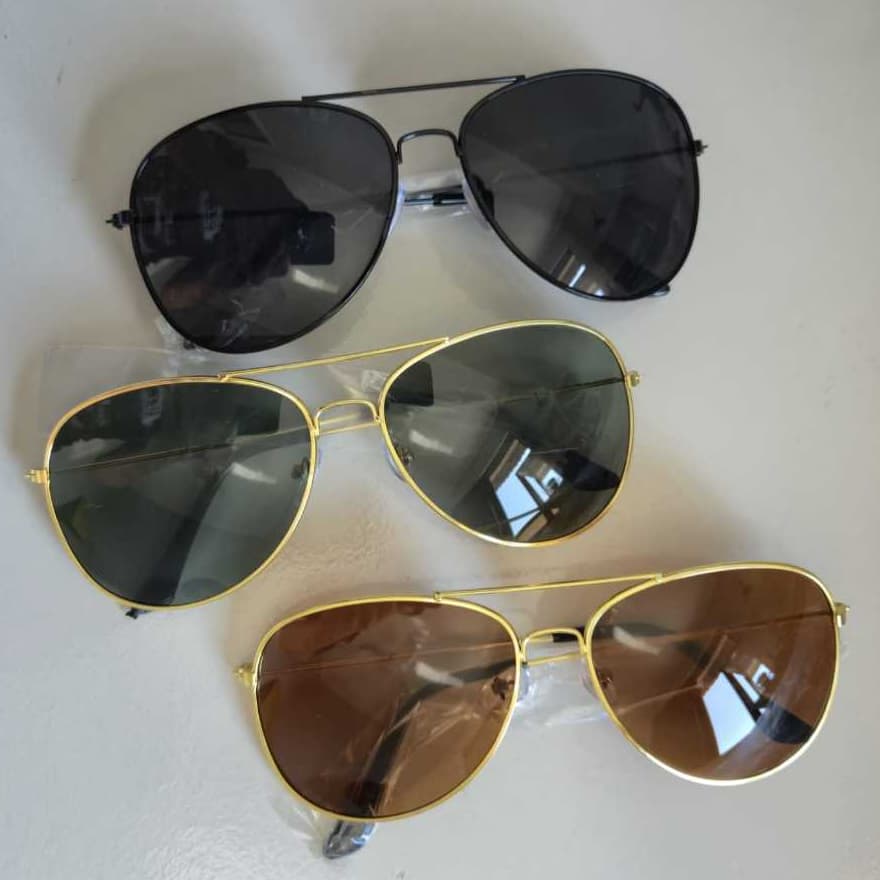 KIT 3 ou 2 OCULOS AVIADOR RETRÔ CLASSICO MODA MASCULINA FEMININA UNISSEX ESTILOSO OCULOS DE PILOTO POLICE ANTIGO