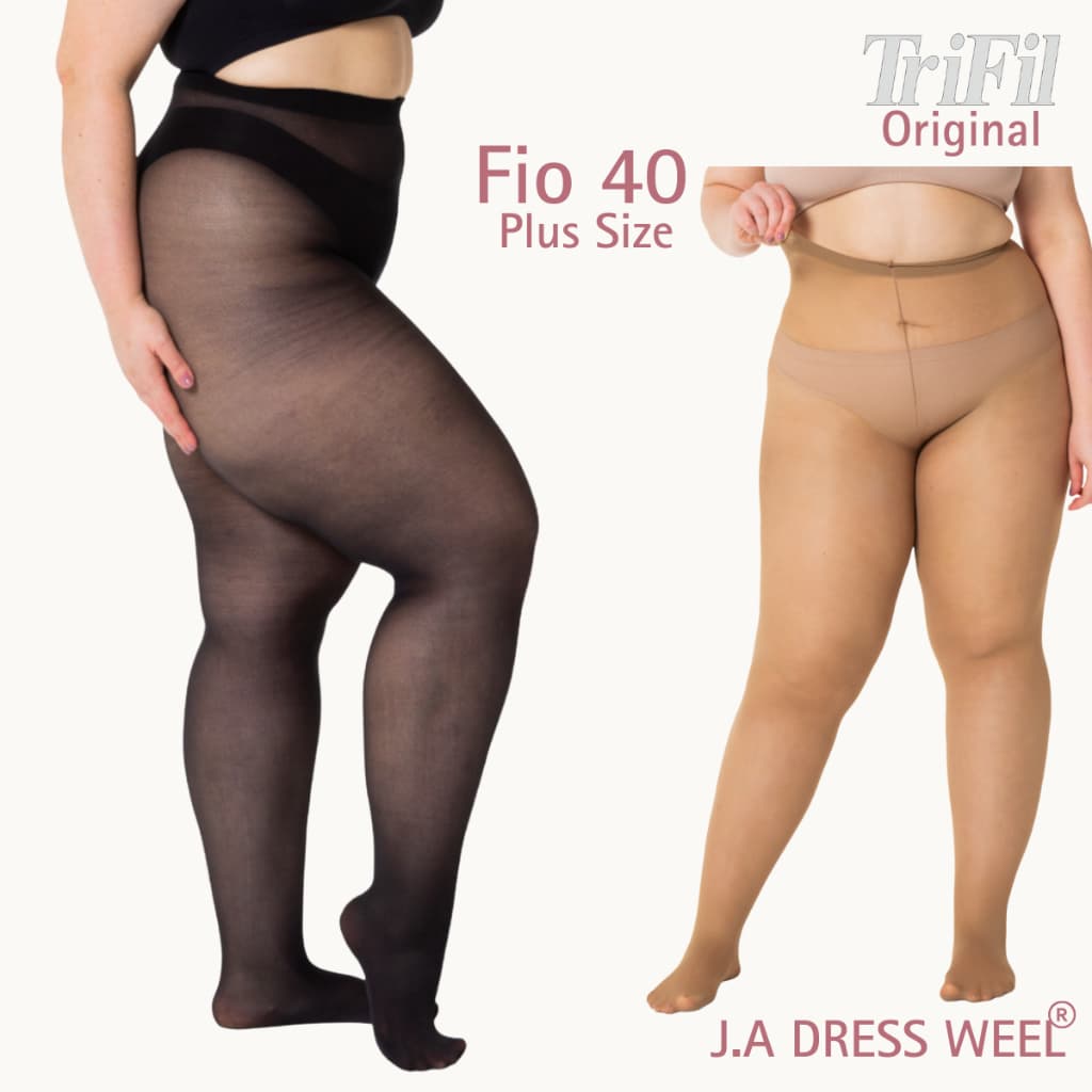 Meia calça  Plus Size Fio 40 Denier Trifil Tamanho Especial  W0 6101