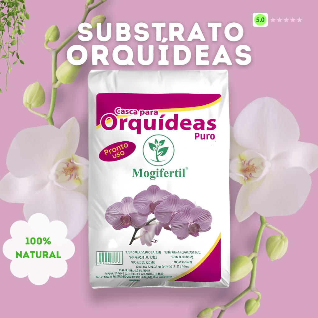 Substrato para Orquídeas 40Lts Puro com Casca de Pinus – Drenagem, Aeração e Crescimento Saudável