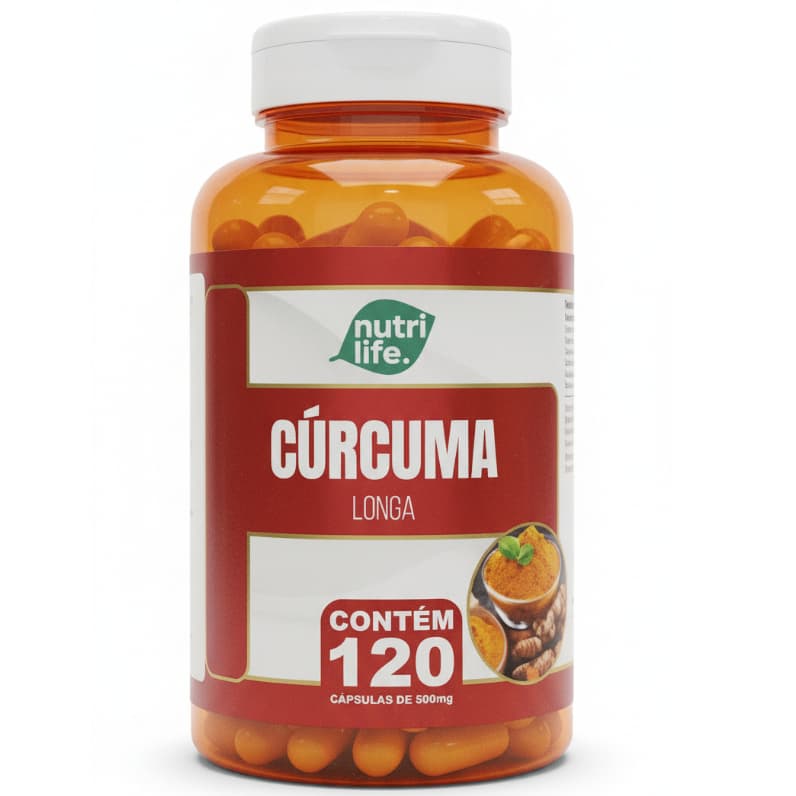 Cúrcuma Longa Açafrão – 120 Cápsulas 500mg | Envio Imediato