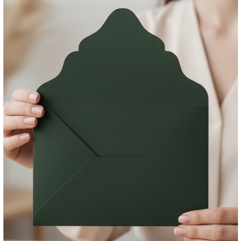 Envelope para Convite 21,5x15,5 - Modelo Bico Bordado