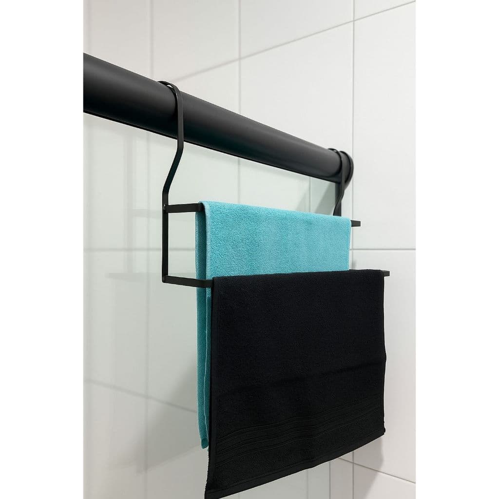 Suporte Duplo Porta Toalhas Toalheiro Box 50cm