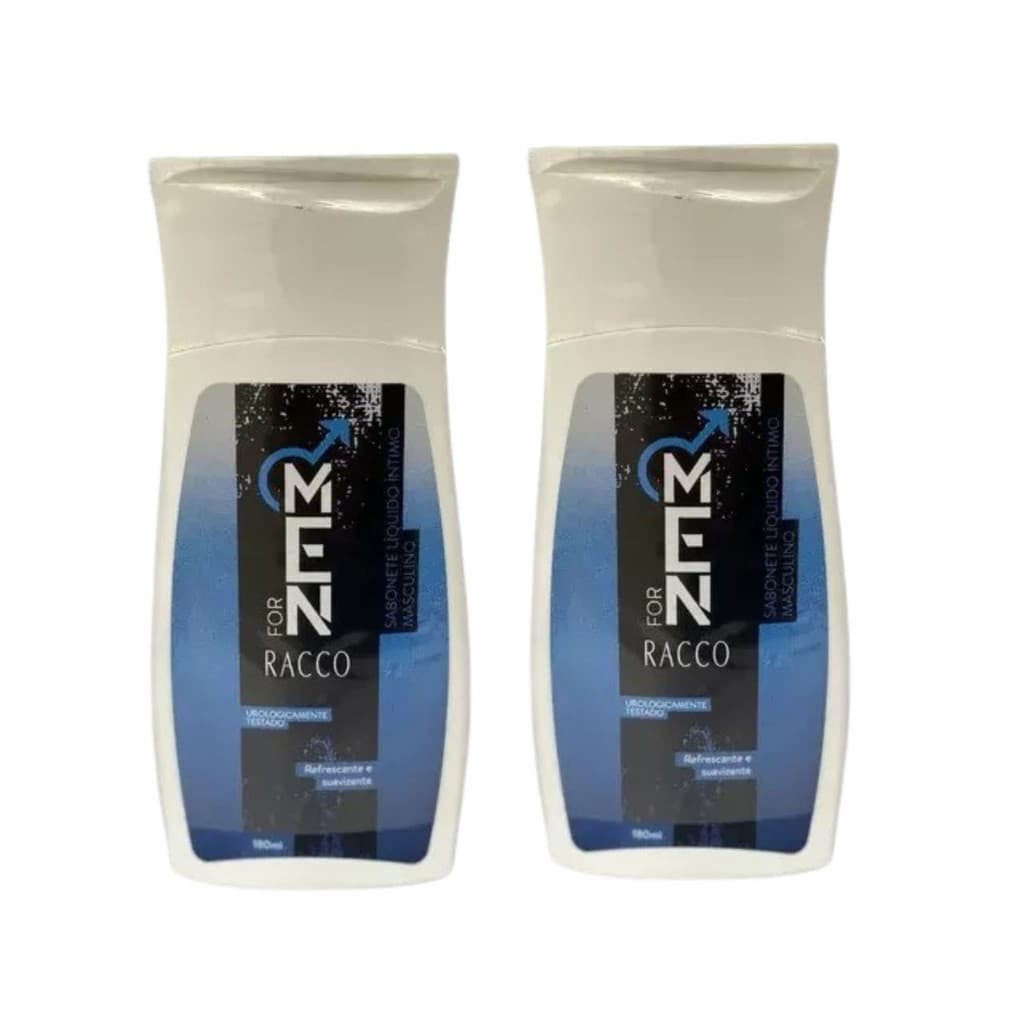 Kit 2 Sabonete Íntimo Líquido Masculino For Men 200mL Cada Racco