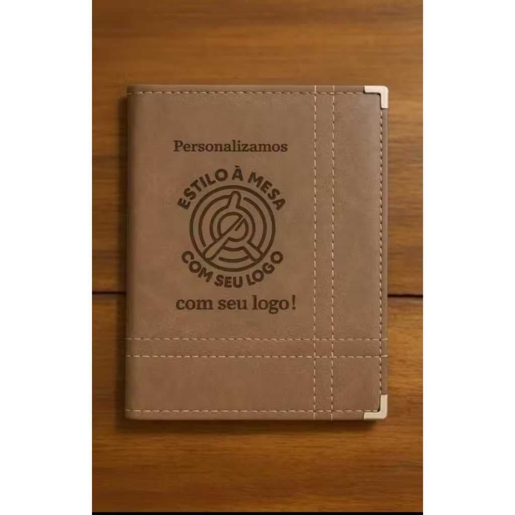 05 Cardápios Capa Dura A4 Resistente Para Restaurante +logo