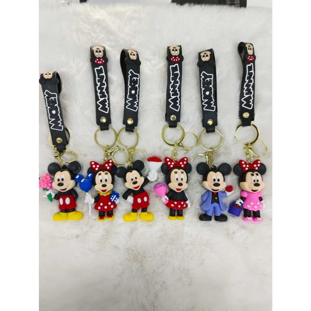 Chaveiro 3D Casal Clássico com Alça em Silicone | Estilo Cute Colecionável 3