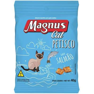 Magnus Cat Petisco Sabor Salmão kit 10 unidades