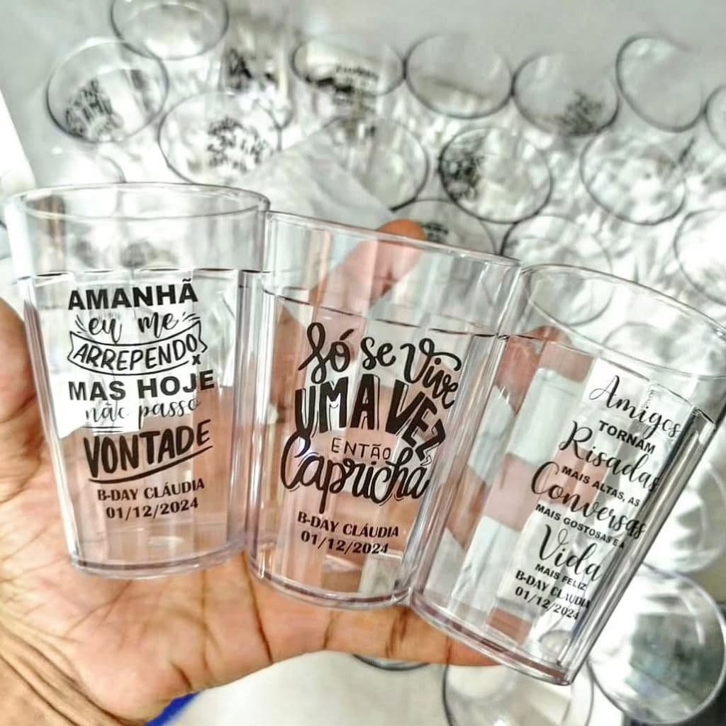 Kit com 20 Copos Lagoinha Americano Personalizado de 190ml