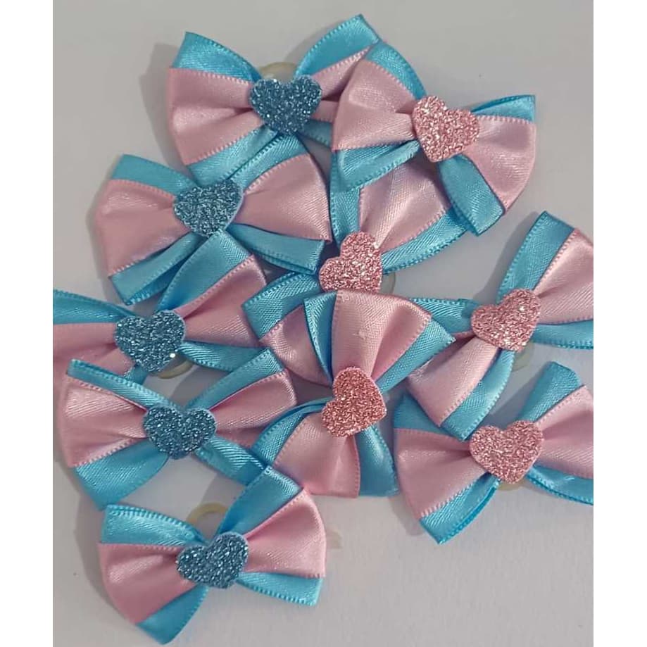 20 Laços Pet (4,5x3cm), Acessórios para Banho e Tosa, Pet Shop, Chá Revelação