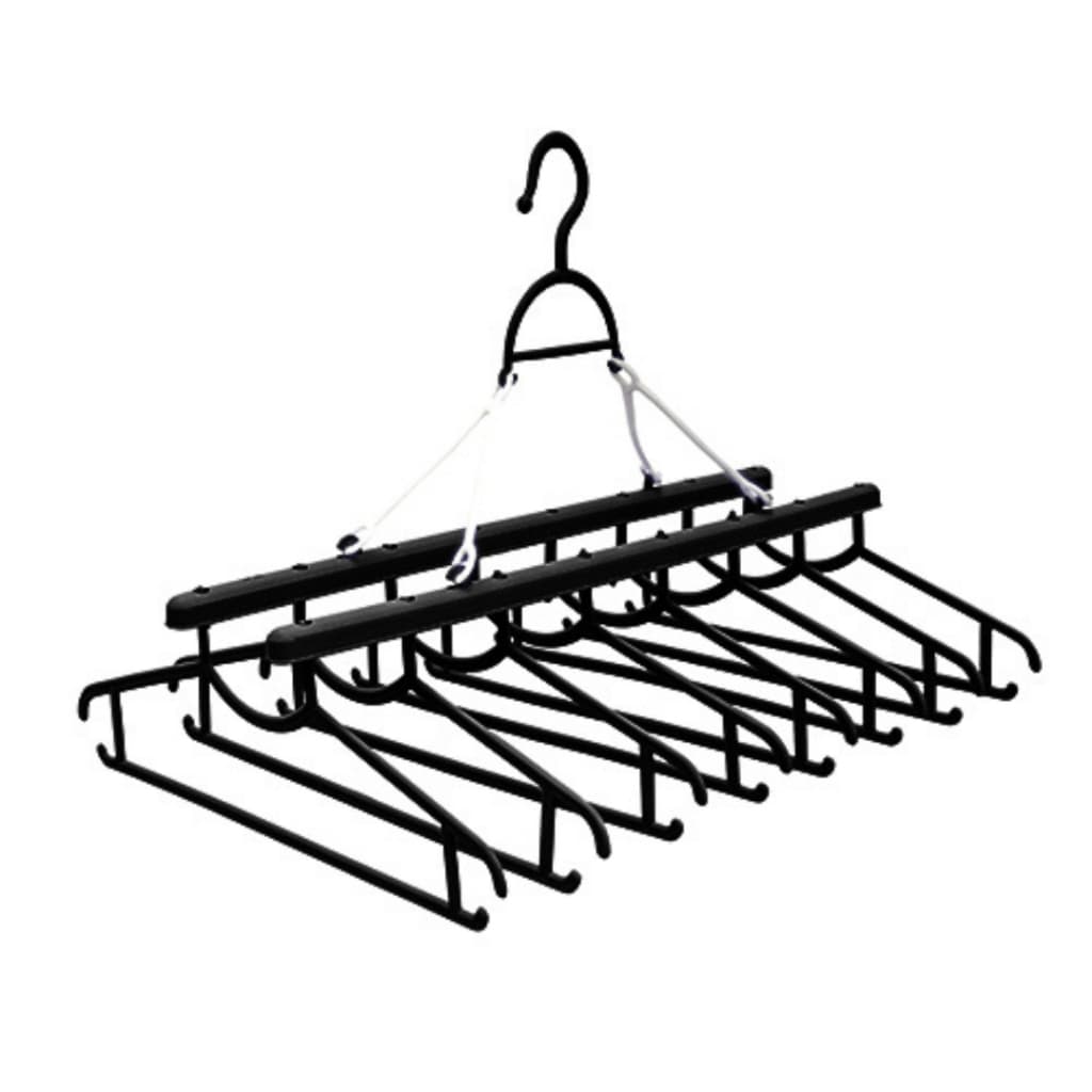 Varal Dobrável Cabideiro Compacto com 8 Cabides Reforçados para Roupa Organização Economia de Espaço