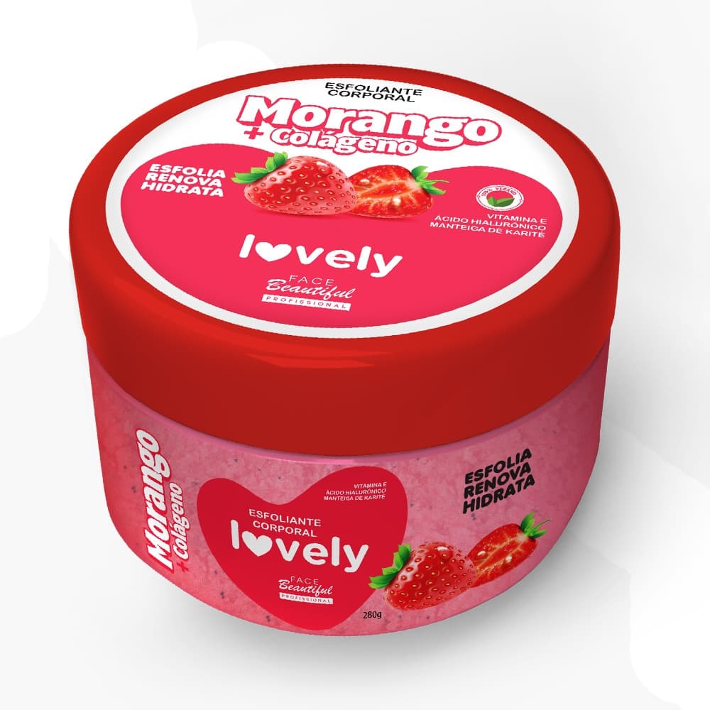 Esfoliante Corporal Potinho Cheiro de Fruta Lovely Face Beautiful 280g