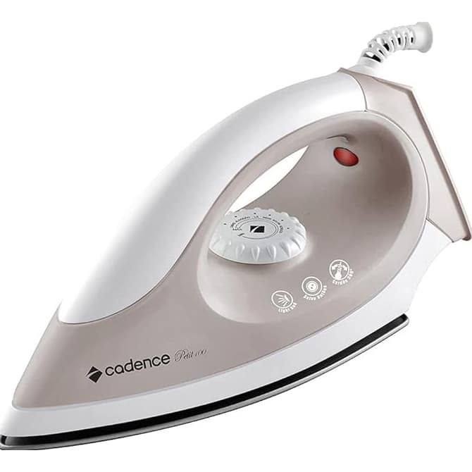 Ferro de Passar Roupa a Seco Cadence Petit 100 Bege e Branco IRO101 220V 1000W