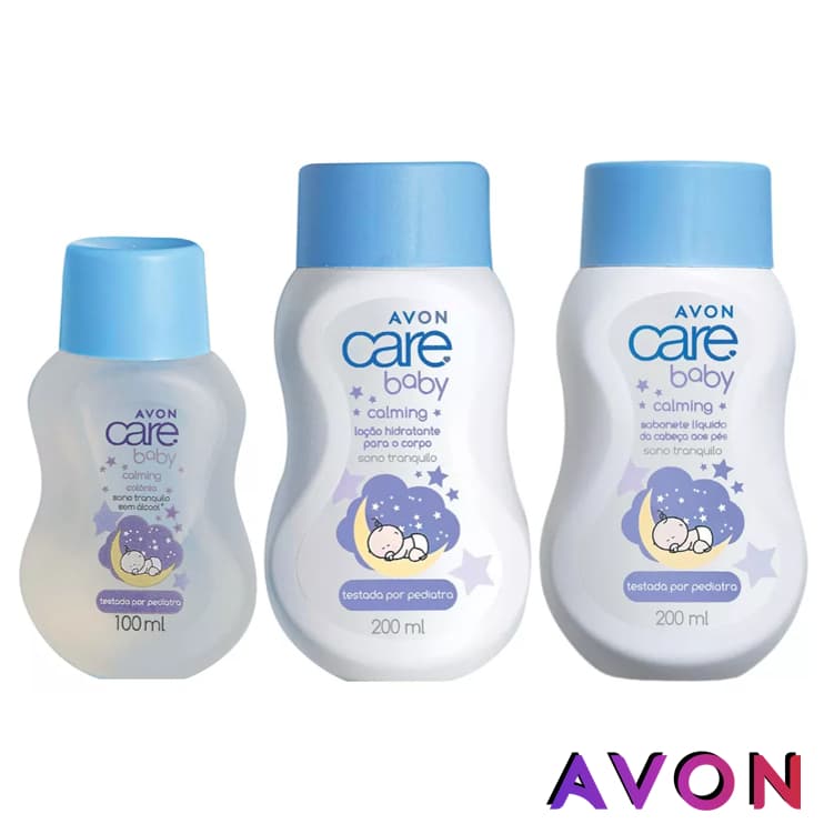 Linha Avon Care Baby Calming: Colônia , Sabonete Líquido da Cabeça aos Pés ou Loção Hidratante para o Corpo