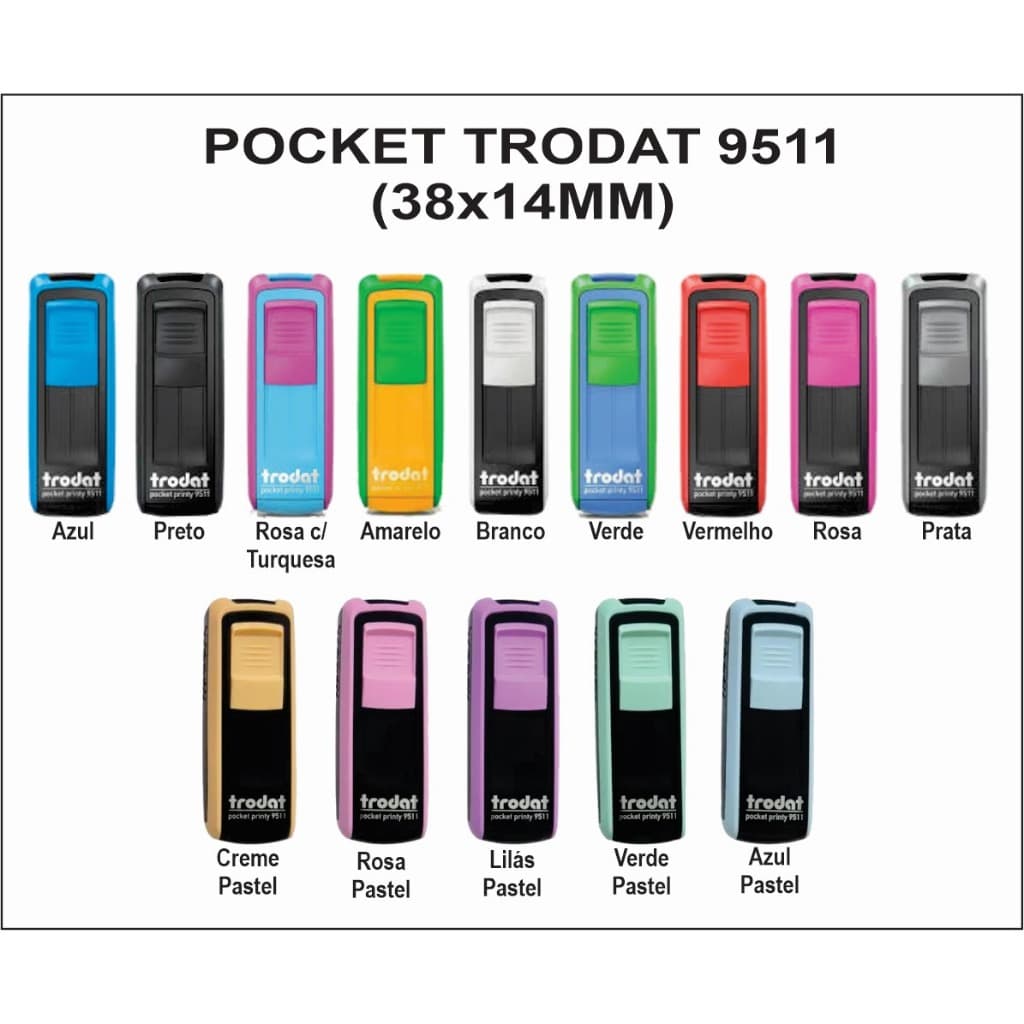 Carimbo Pocket trodat Somente a máquina sem personalização