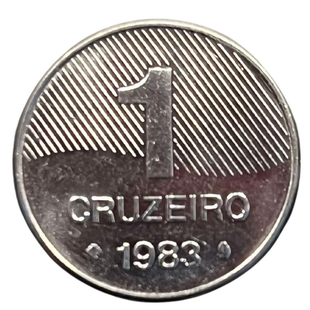 1 cruzeiro de 1983 -  Escassa - Tiragem de 100 mil peças