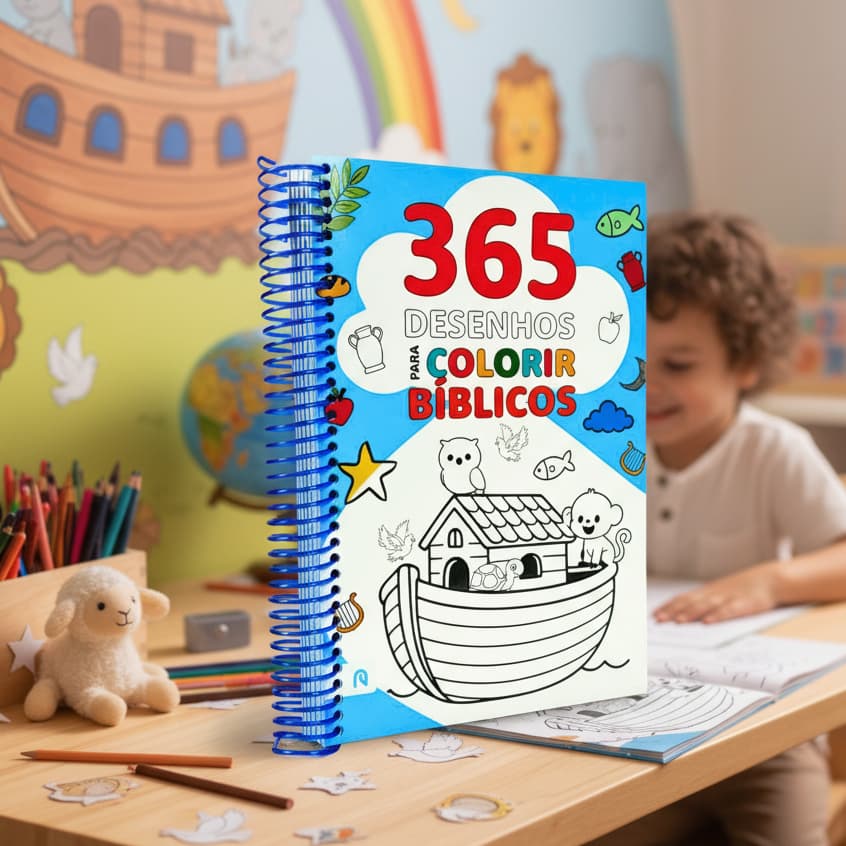 365 Desenhos Bíblicos para Colorir / Edição Premium / Espiral