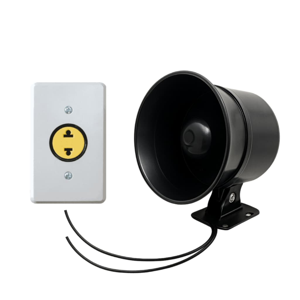 Sirene 110V-220V prática instalação - para alarmes com saídas 110V - 220V