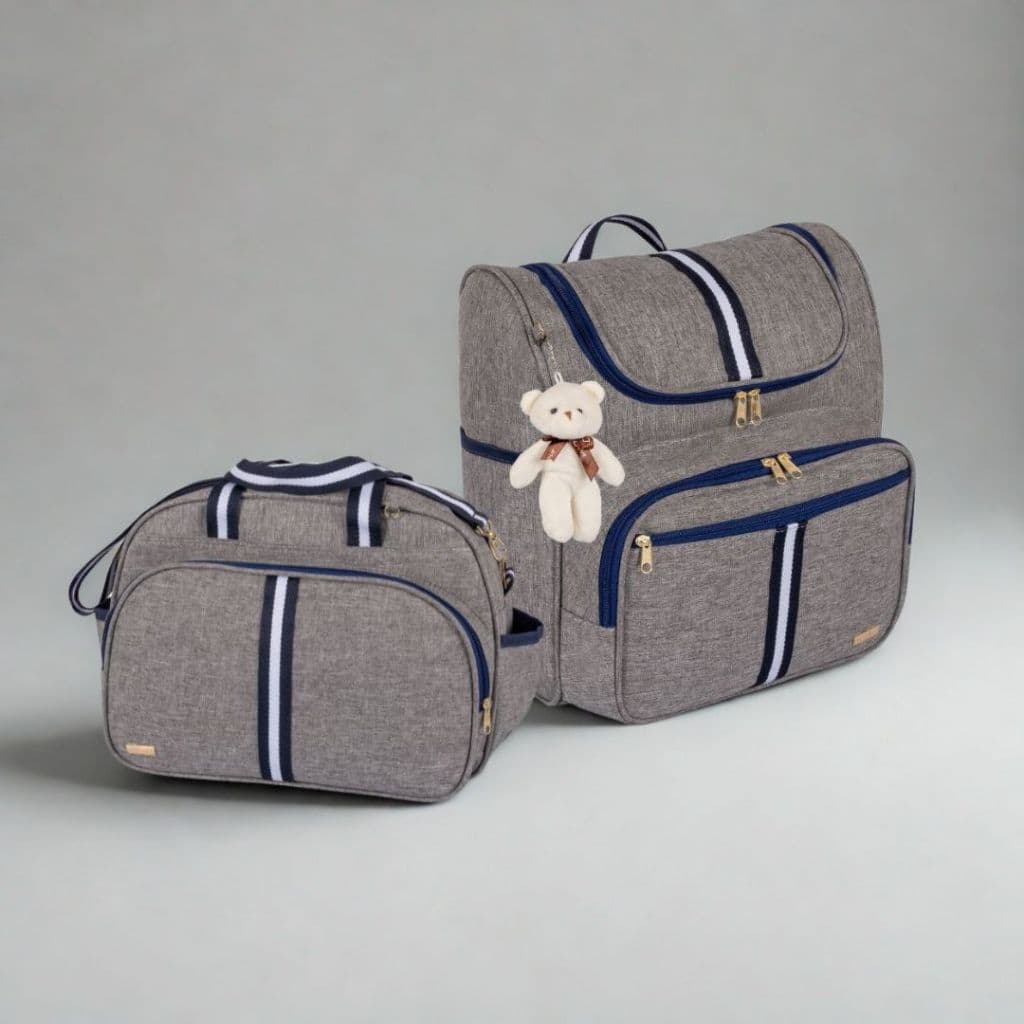 Kit Bolsa Maternidade 2 Peças com Mochila 2 em 1 e Bolsa G AMOR