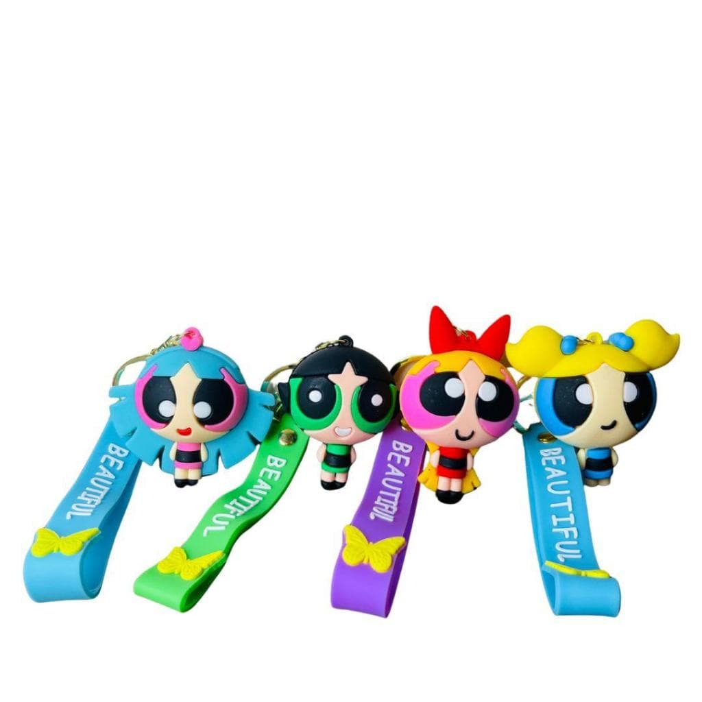 Chaveiro As Meninas Super Poderosas 3D Premium Grande Colecionável Bolsas Mochilas Chaveiro Fofo
