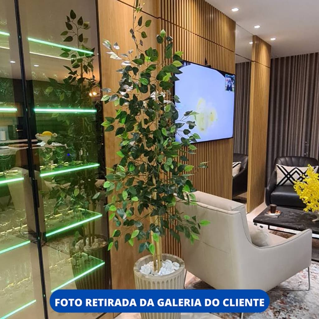 Bambu da Sorte Artificial 2 Metros Caule Natural  Sem Vaso Decor